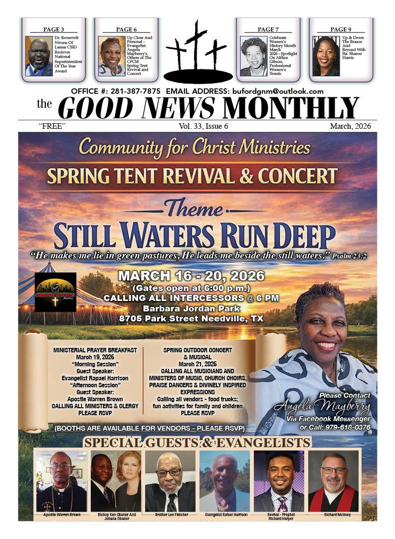 Cover Page of November Issue of The Good News Monthly